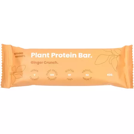 Nothing Naughty Plant Protein Bar - Ginger Crunch